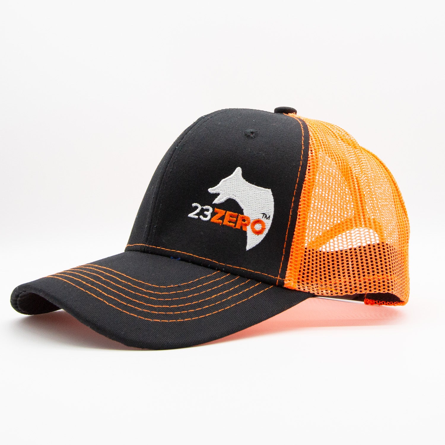 MER Adjustable Mesh Trucker Hat Black & Orange [CO]