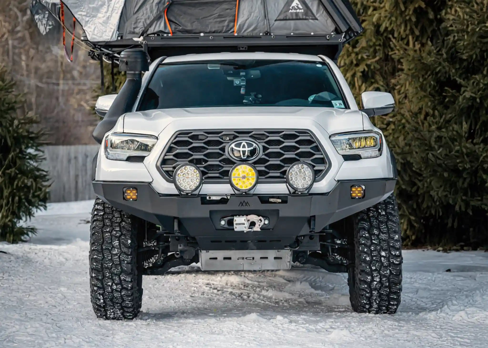Hi-Lite Overland Toyota Tacoma Front Bumper 3rd Gen (2016-2023) [No Bull Bar]
