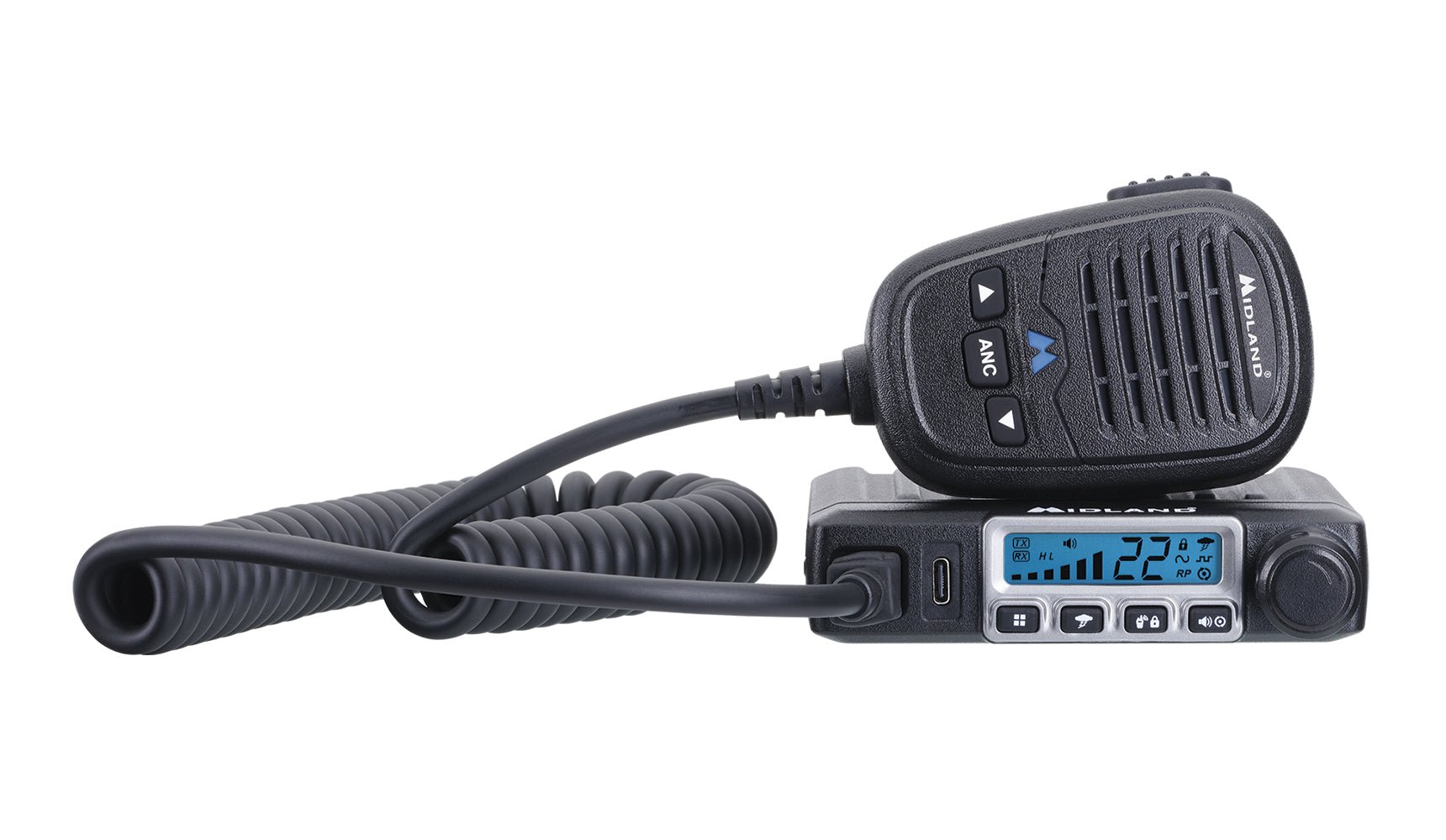 Midland Micro Mobile 15 Watt GMRS Radio with Magnetic Mount Antenna (MXT115) [A]