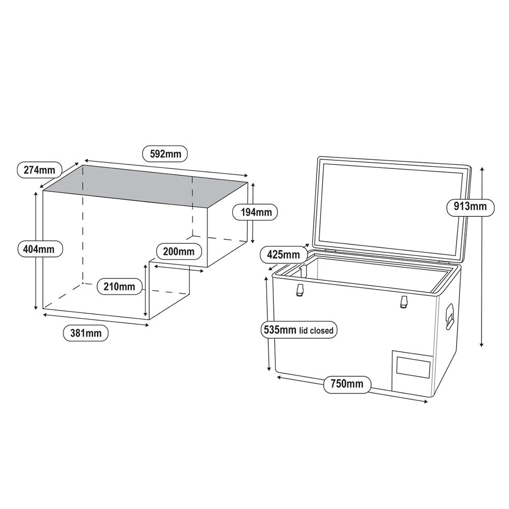 55L Legacy Smart QC Fridge/Freezer